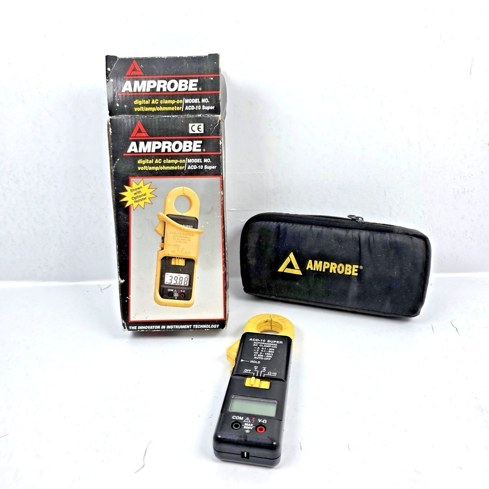 Vintage Amprobe ACD-10 Super AC Clamp-on Multimeter Part #963771‎ WORKS